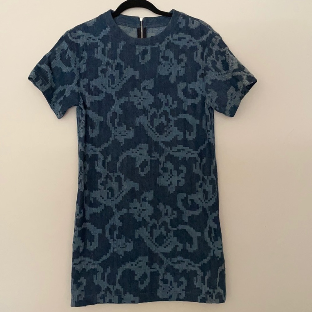 Rag & Bone Indigo Laser Cut Dress Dress Flaw